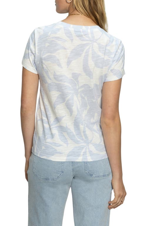 Sanctuary The Perfect Geo Print Cotton Blend Knit Top In Floral Blue