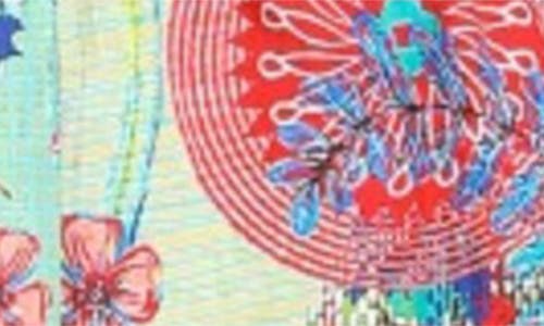 Apny Mix Print Tunic Dress In Multi
