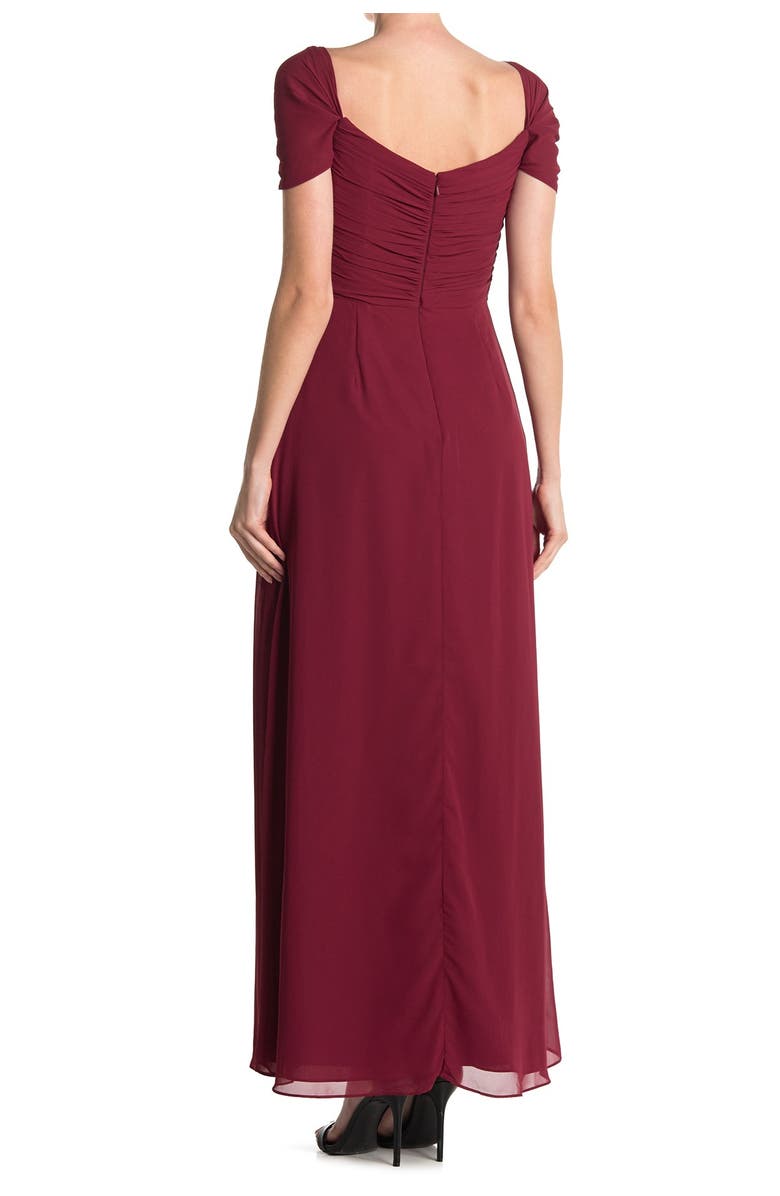 Dessy Collection Off the Shoulder Chiffon A-Line Gown, Alternate, color,