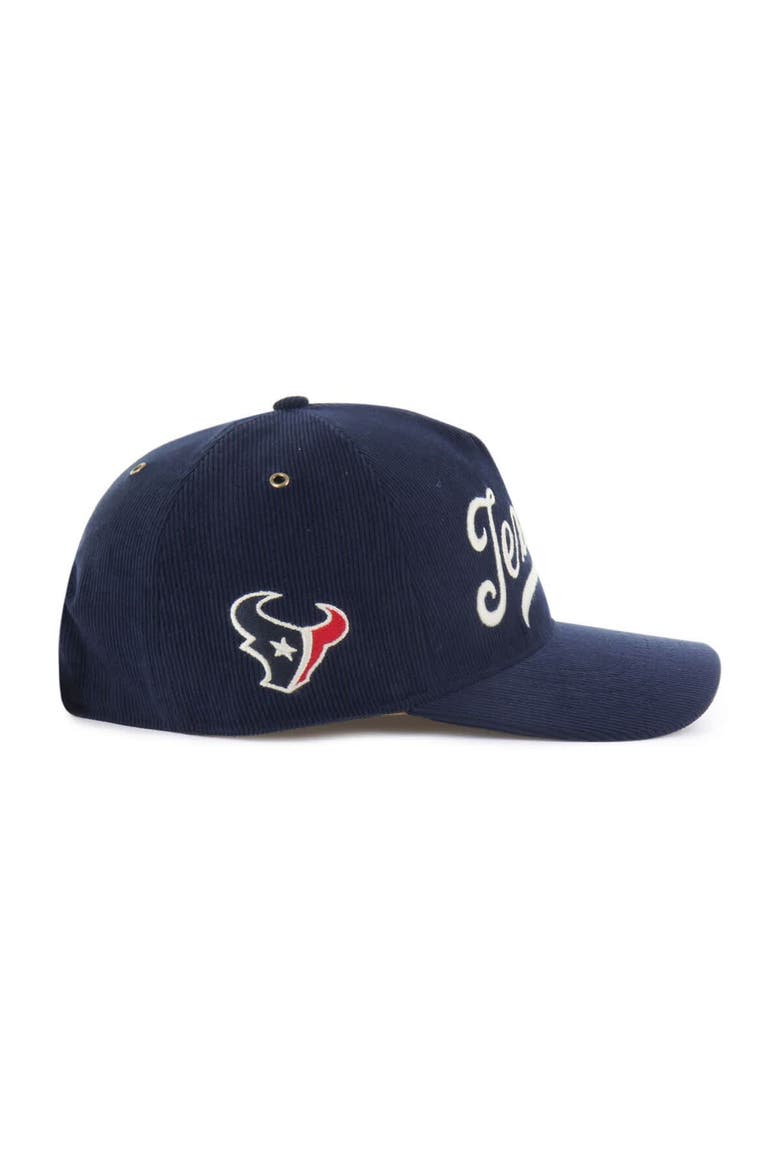 Men's '47  Navy Houston Texans Golden Age Corduroy Hitch Adjustable Hat, Alternate, color, Navy