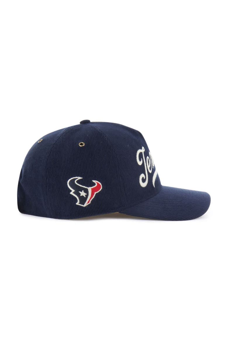 '47 Men's '47  Navy Houston Texans Golden Age Corduroy Hitch Adjustable Hat, Alternate, color, Navy