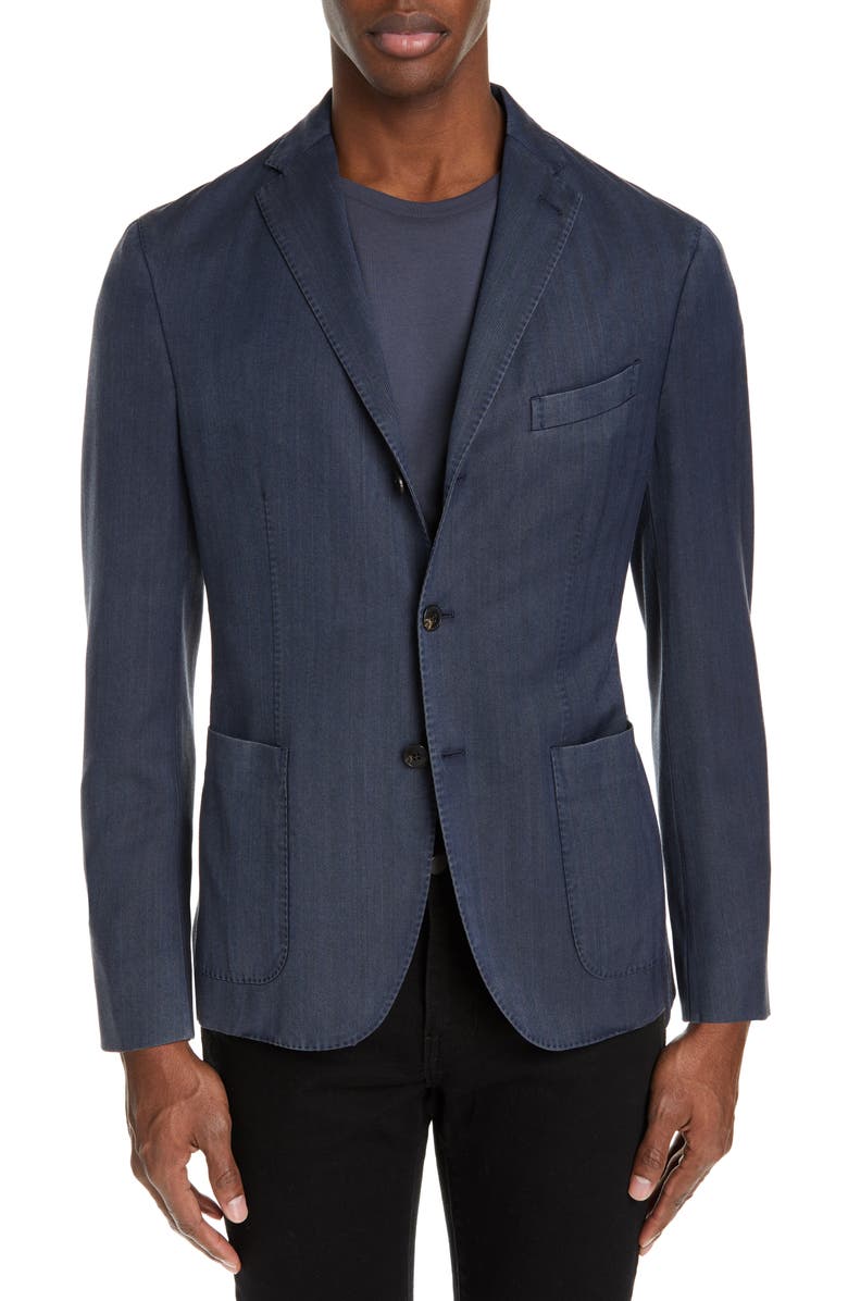 Boglioli Travel K Slim Fit Wool Blazer, Main, color,