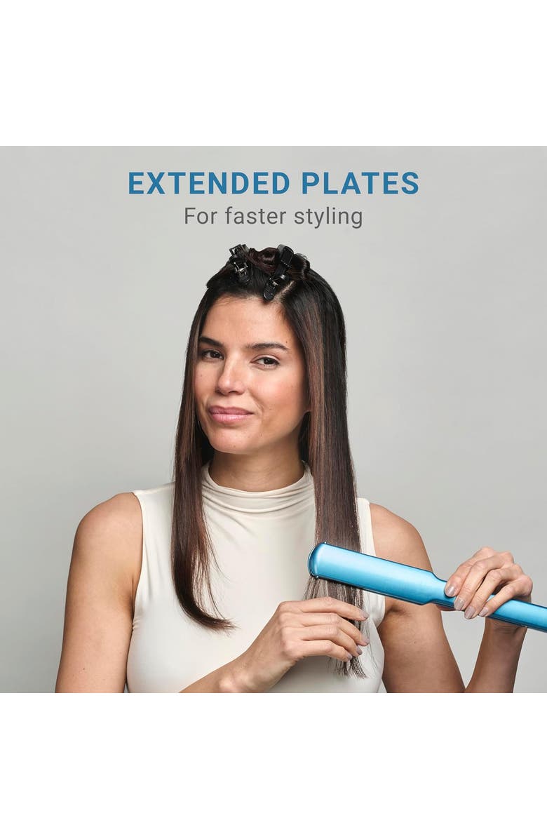 BaBylissPRO Nano Titanium 1½" Ultra-Thin Flat Iron, Alternate, color, Blue