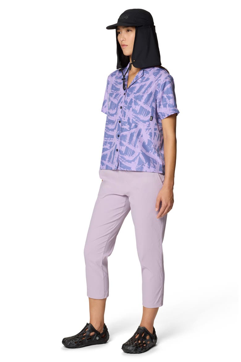 Sun Drift Cooling UPF 50+ Short Sleeve Shirt, Alternate, color, BEST COAST BLUE BRUSHSTROKES
