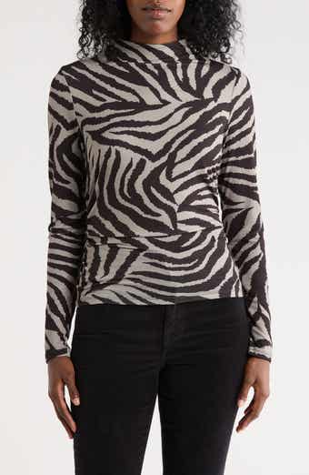 DKNY Printed Jersey Top