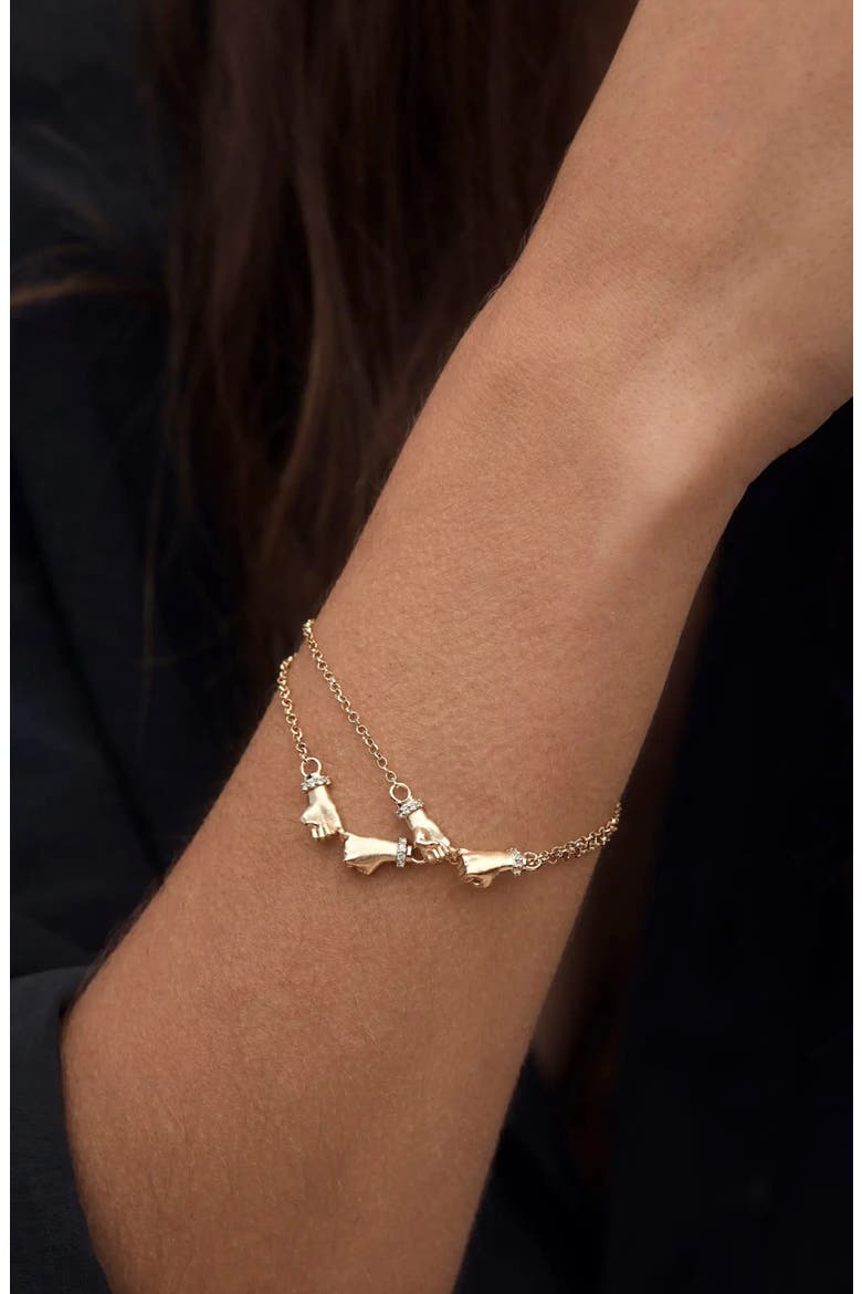 Pinky Promise Bracelet, Alternate, color, 14K GOLD VERMEIL