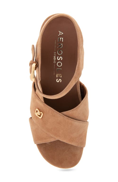 AEROSOLES AEROSOLES CORA ANKLE STRAP PLATFORM SANDAL 