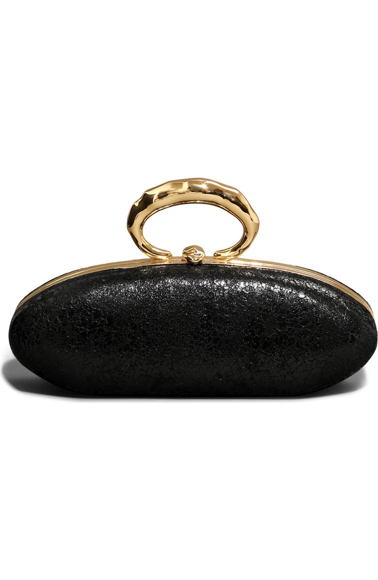 Alexis Bittar Molten Bullet Leather Minaudière, Main, color,