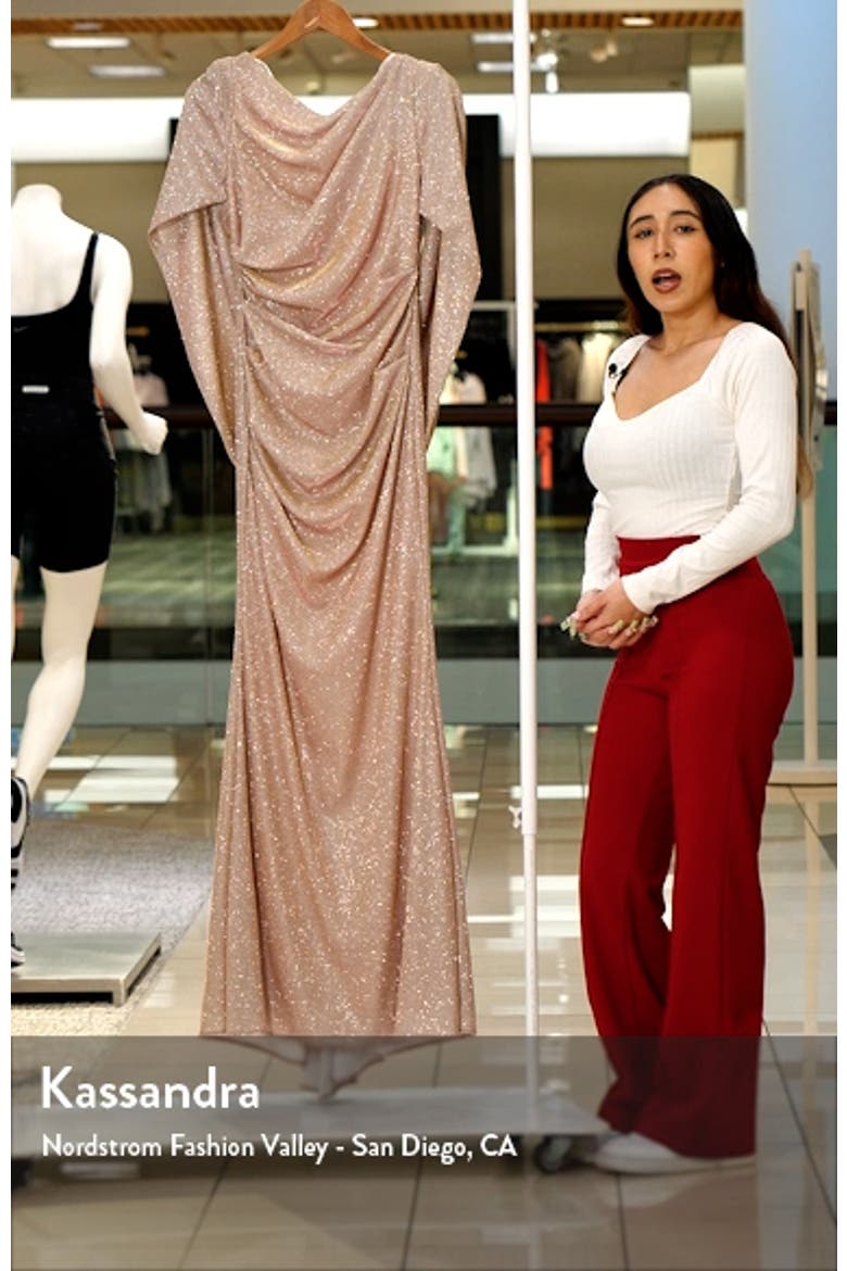 Cape Sleeve Trumpet Gown video