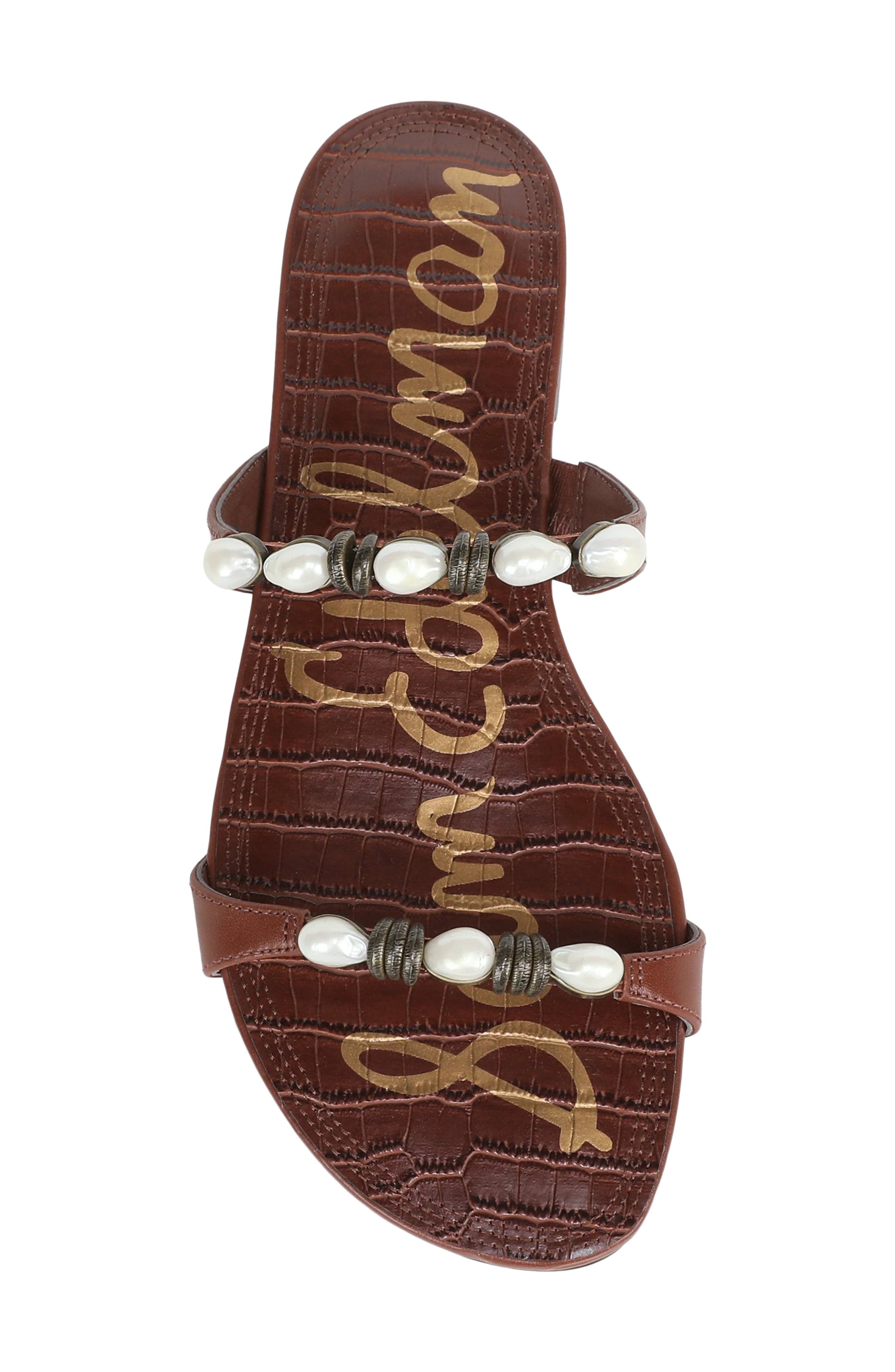 Sam Edelman Cian Slide Sandal, Alternate, color, Burnt Brandy
