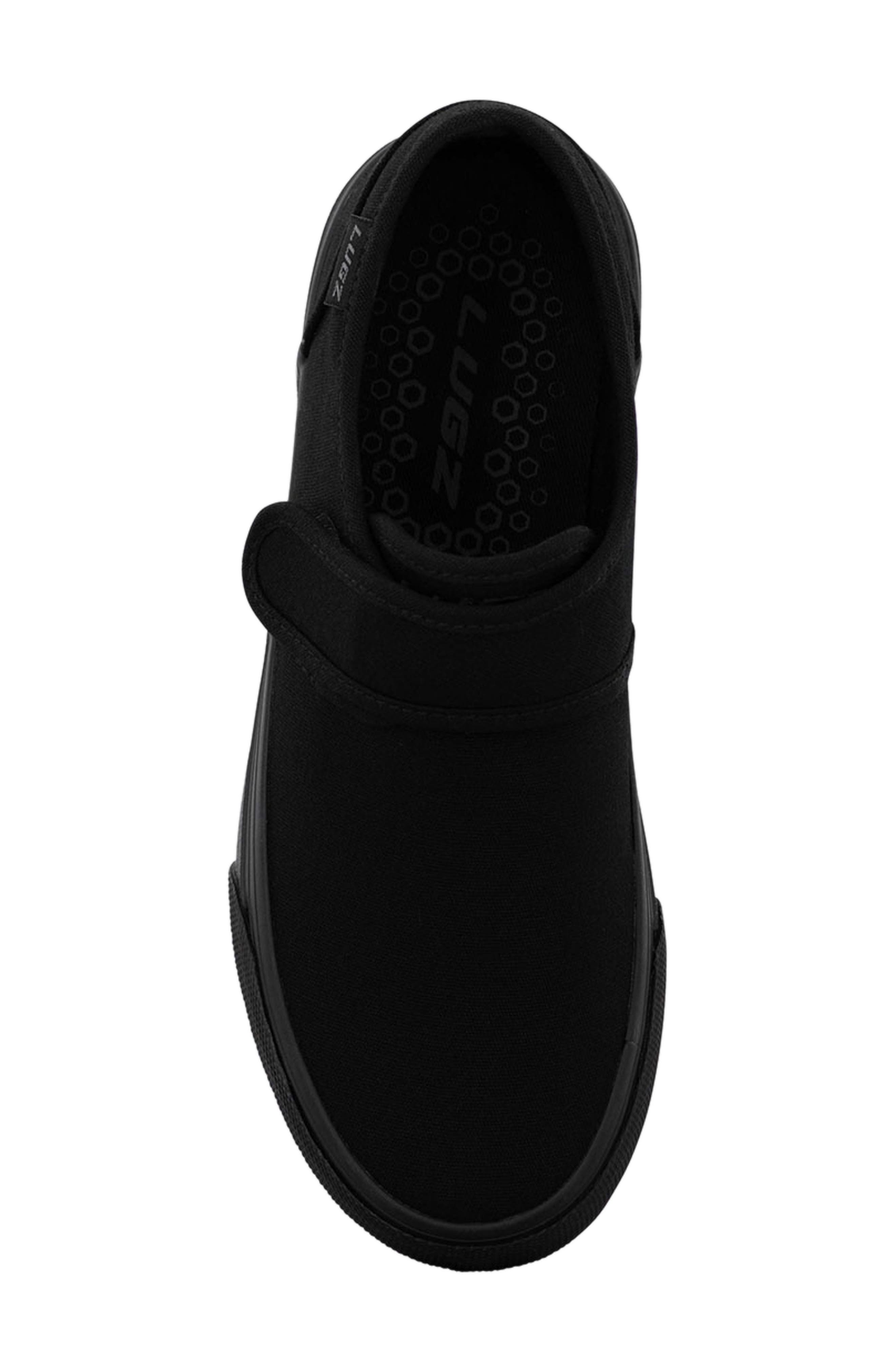 LUGZ Clipper Strap Slip-On Sneaker, Alternate, color, Black