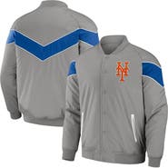 Darius Rucker Collection by Fanatics Men's Darius Rucker Collection by Fanatics Gray New York Mets Baseball Raglan Full-Snap Jacket