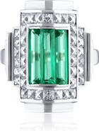 Mindi Mond Icon Colombian Emerald & Diamond Step Ring