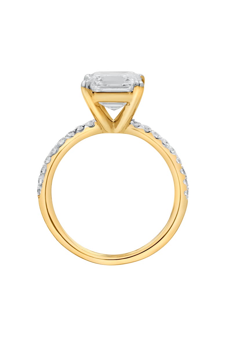 Ani 14K Yellow Gold Emerald Cut Lab Grown Diamond Engagement Ring - 2.7 Ct, Alternate, color, 14K Yellow Gold