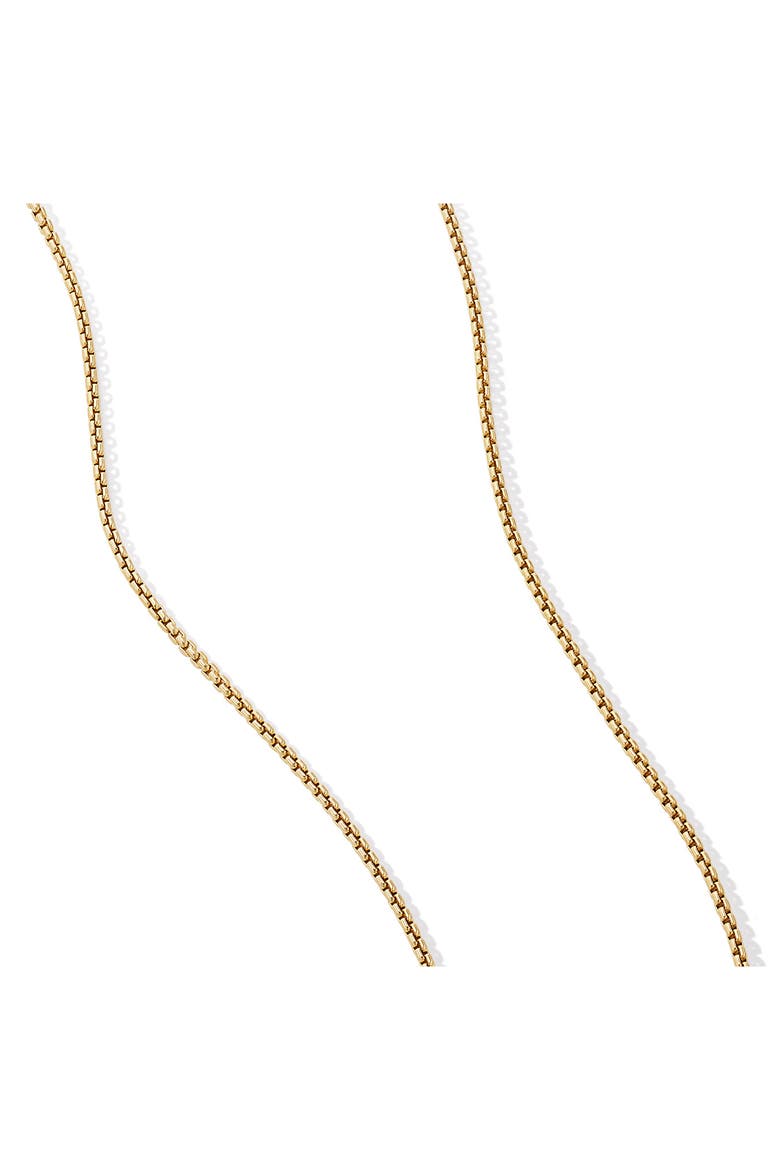 Box Chain Necklace in 18K Gold, 1mm, Alternate, color, 18K YELLOW GOLD