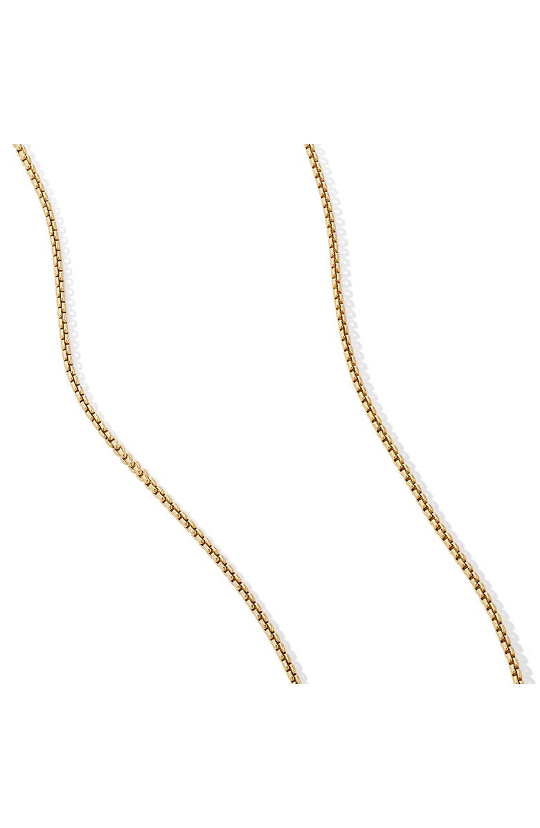 David Yurman Box Chain Necklace in 18K Gold, 1mm, Alternate, color, 18K Yellow Gold