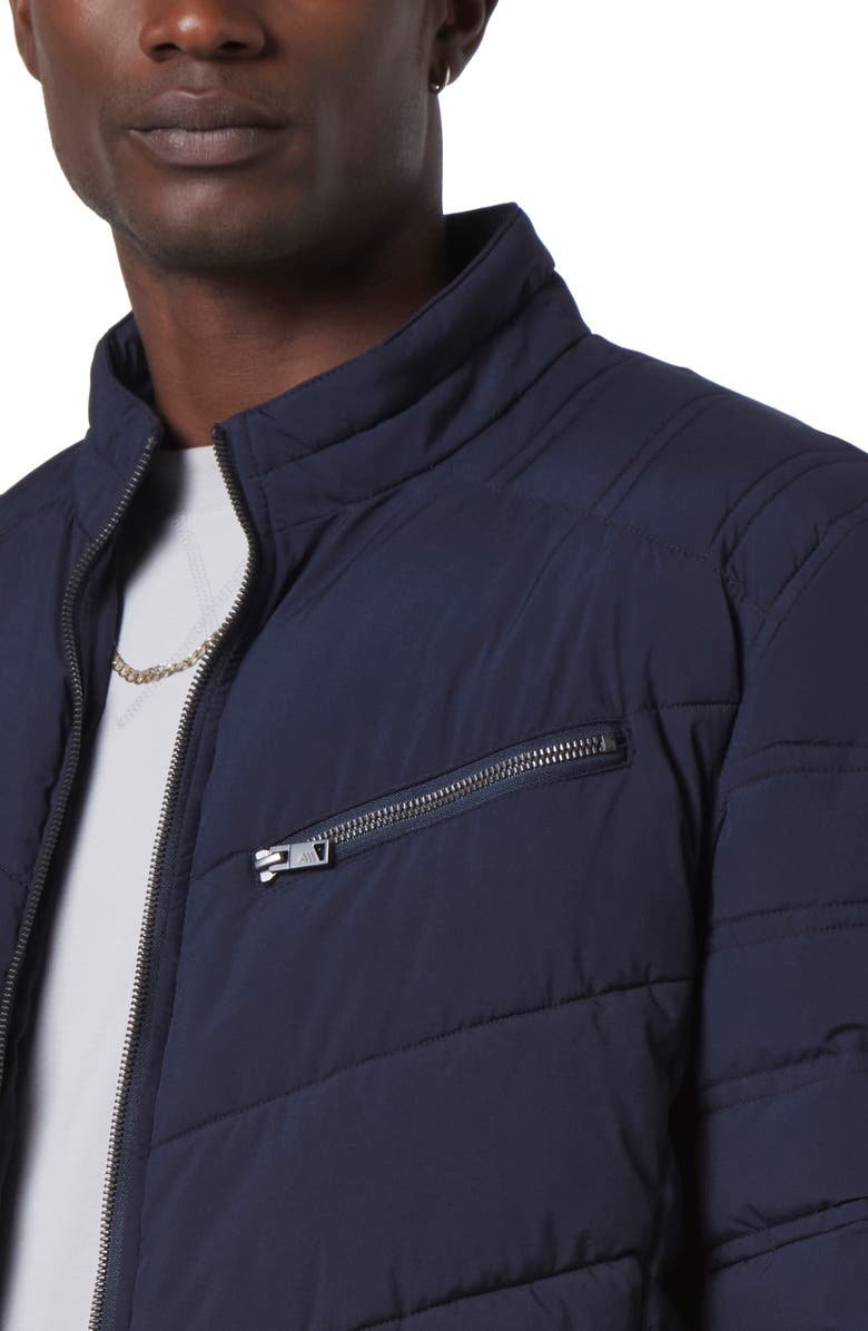 Andrew Marc Winslow Quilted Jacket, Alternate, color, Navy