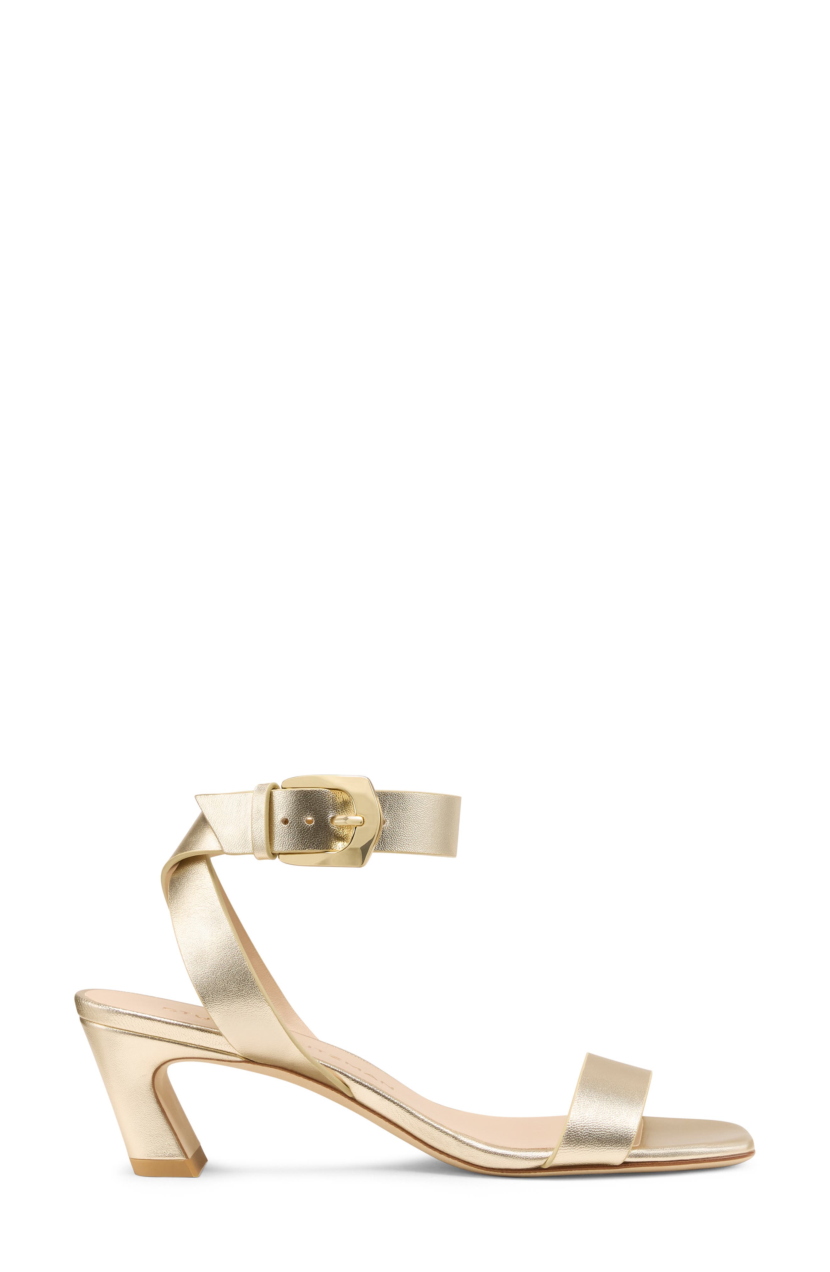Stuart Weitzman Sai Sandal 50, Alternate, color, Light Gold