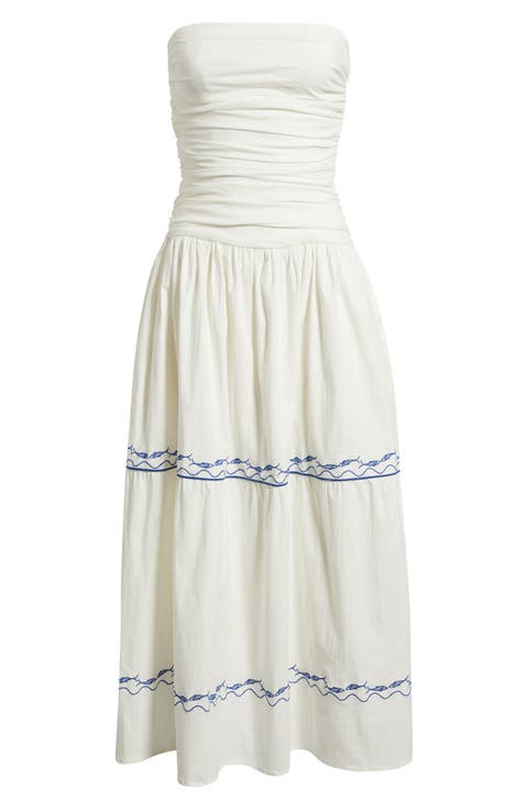 Oia Strapless Maxi Dress