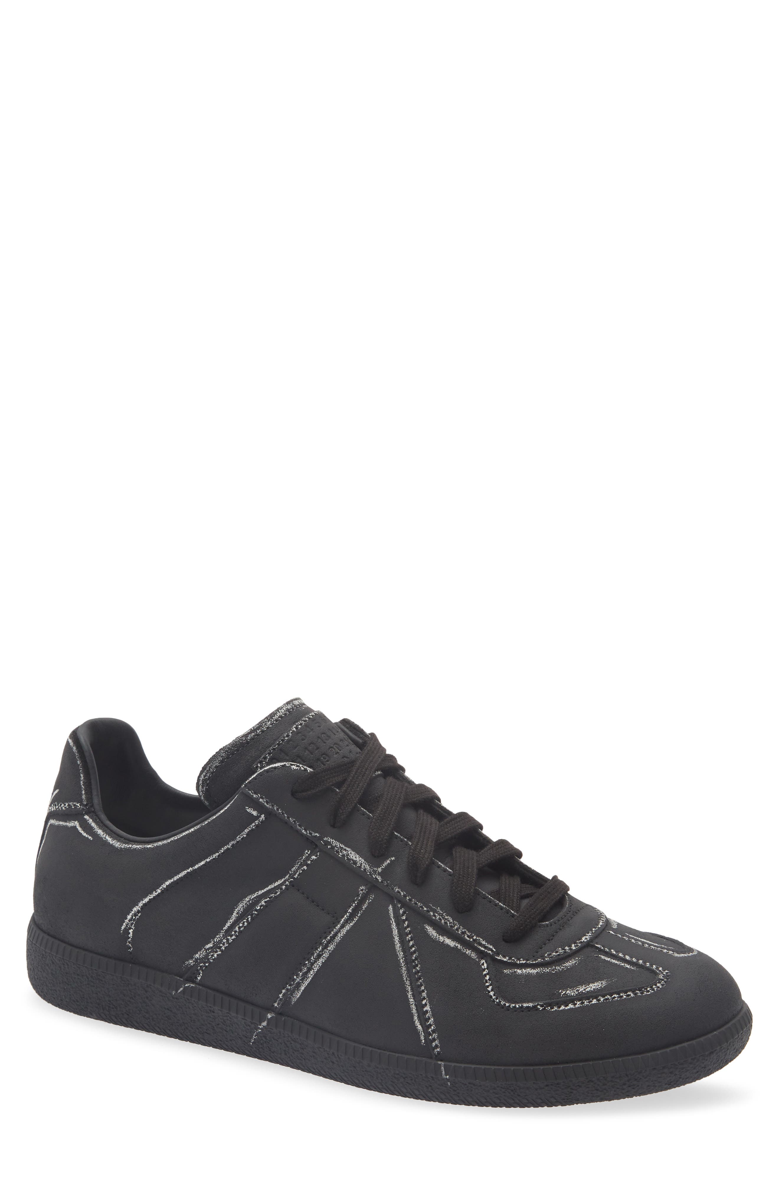 Replica Low Top Sneaker, Main, color, BLACK/ WHITE