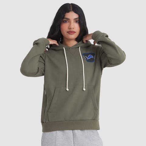 Women's Nike Olive Detroit Lions 2025 Salute to Service Sideline Standard Issue Dri-FIT Hoodie
