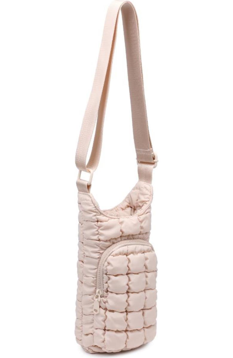 Sol and Selene Let It Flow - Quilted Puffer Bag, Alternate, color, Cream