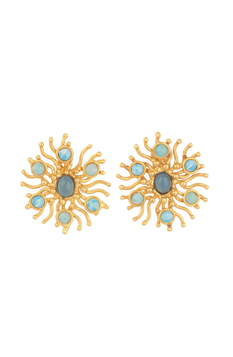 SYLVIA TOLEDANO Sunshine Earrings, Main, color, Blue
