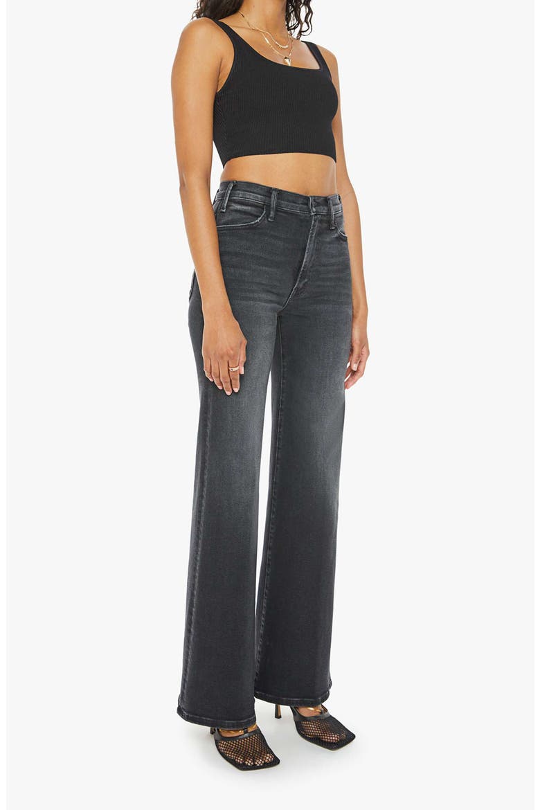The Hustler Roller Sneaker Flare Leg Jeans, Alternate, color, NOT TODAY SATAN
