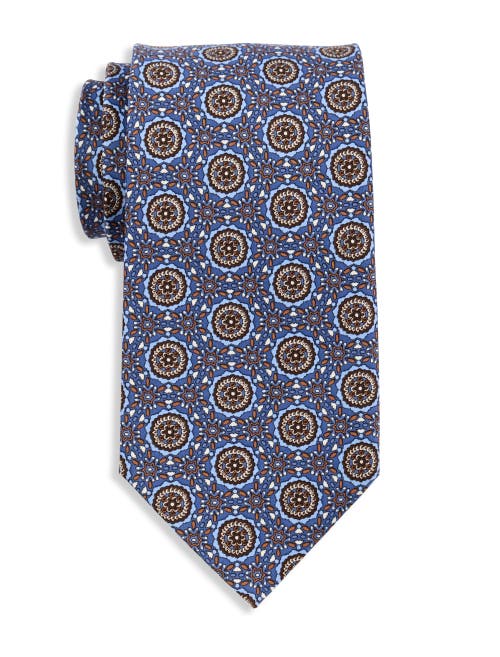 Synrgy By Dxl Big & Tall Mini Kaleidoscope Tie In Blue