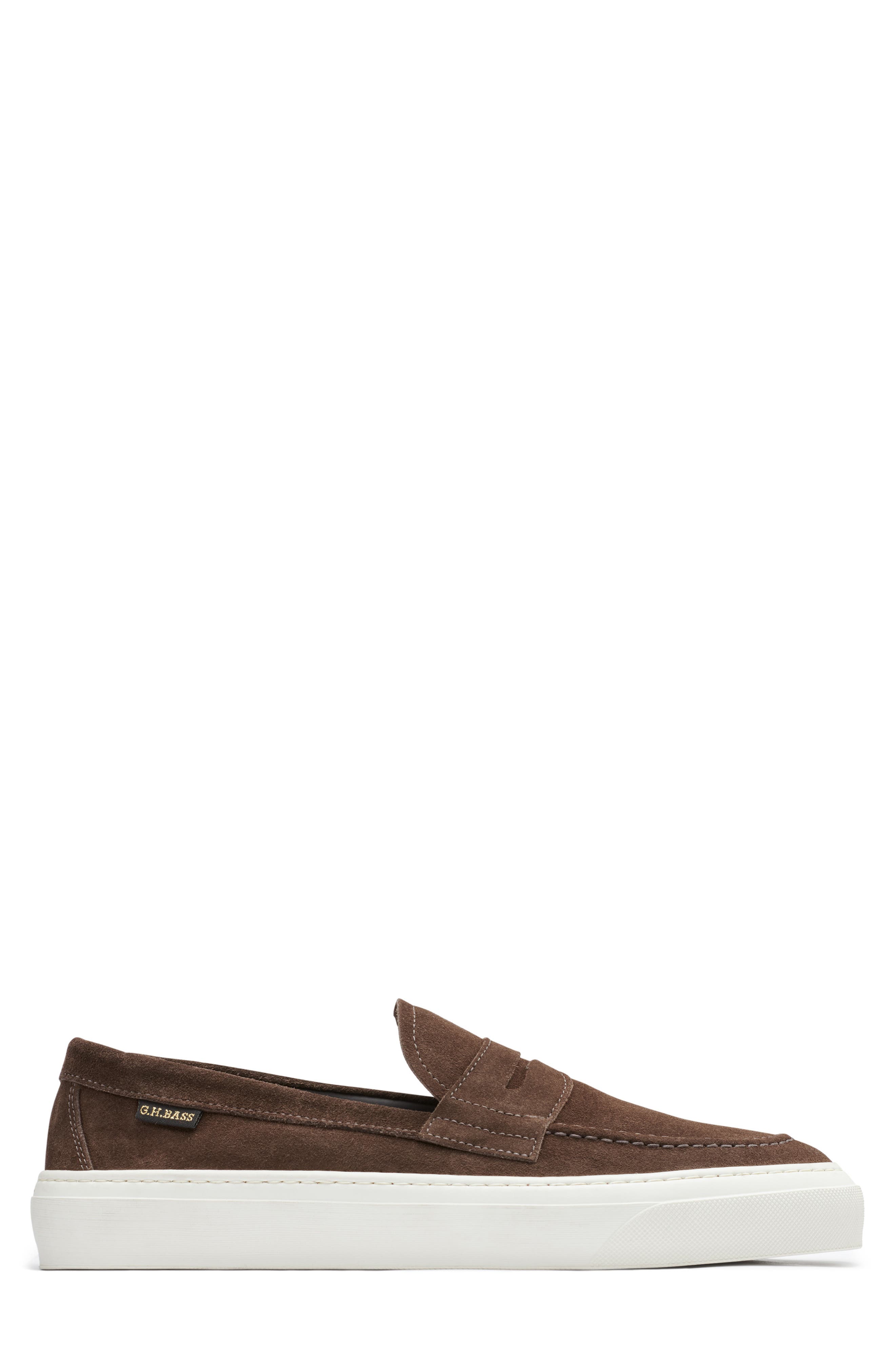 G.H.BASS Buxton Penny Loafer, Alternate, color, Dark Brown