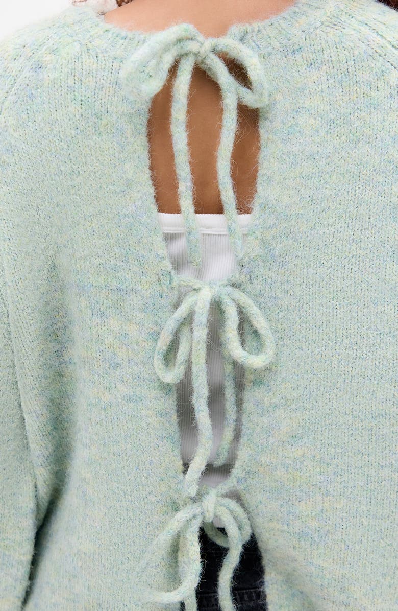 BDG Urban Outfitters Reversible Tie Raglan Sleeve Sweater, Alternate, color, Green