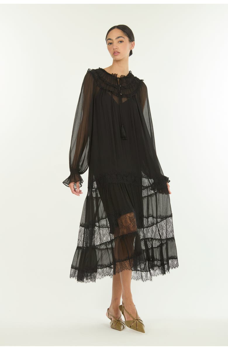 SECRET MISSION Bree Maxi Dress, Main, color, Black