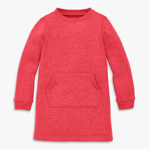 Kids Cozy Fleece Sweatshirt Dress (Toddler, Little Kid, Big Kid)
