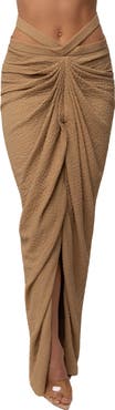 JLUXLABEL Cabana Slit Maxi Skirt