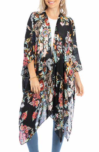 Lasdon Floral Print Ruana