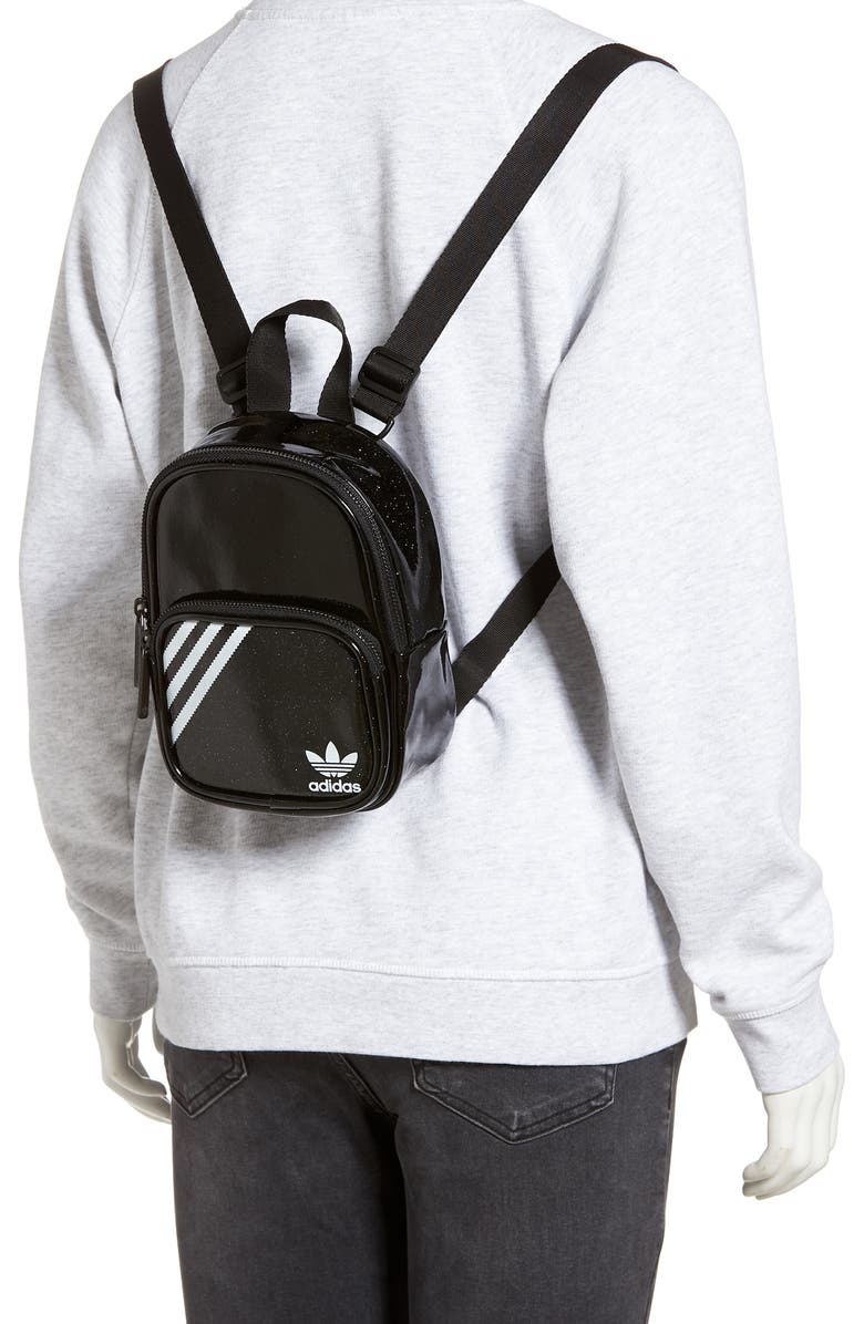adidas Originals Glitter Mini Backpack, Alternate, color,