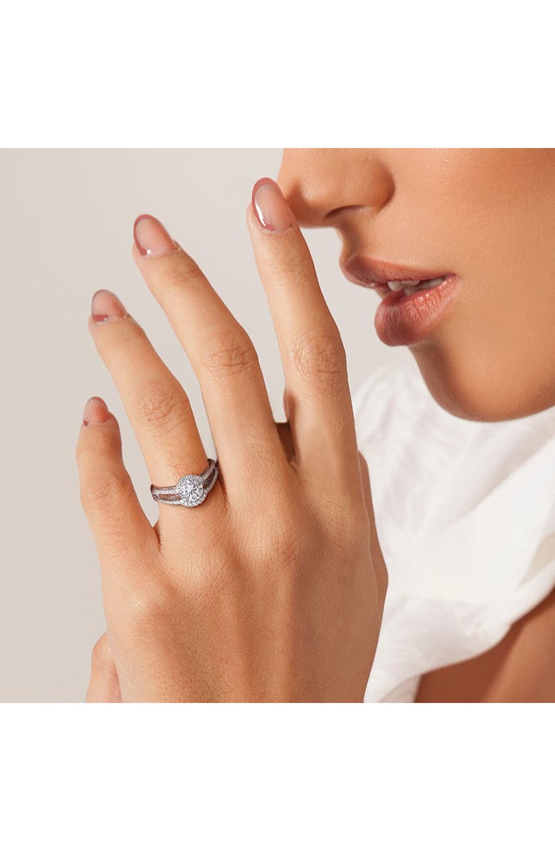 DELMAR Dew Lab Created Moissanite Ring, Alternate, color, 