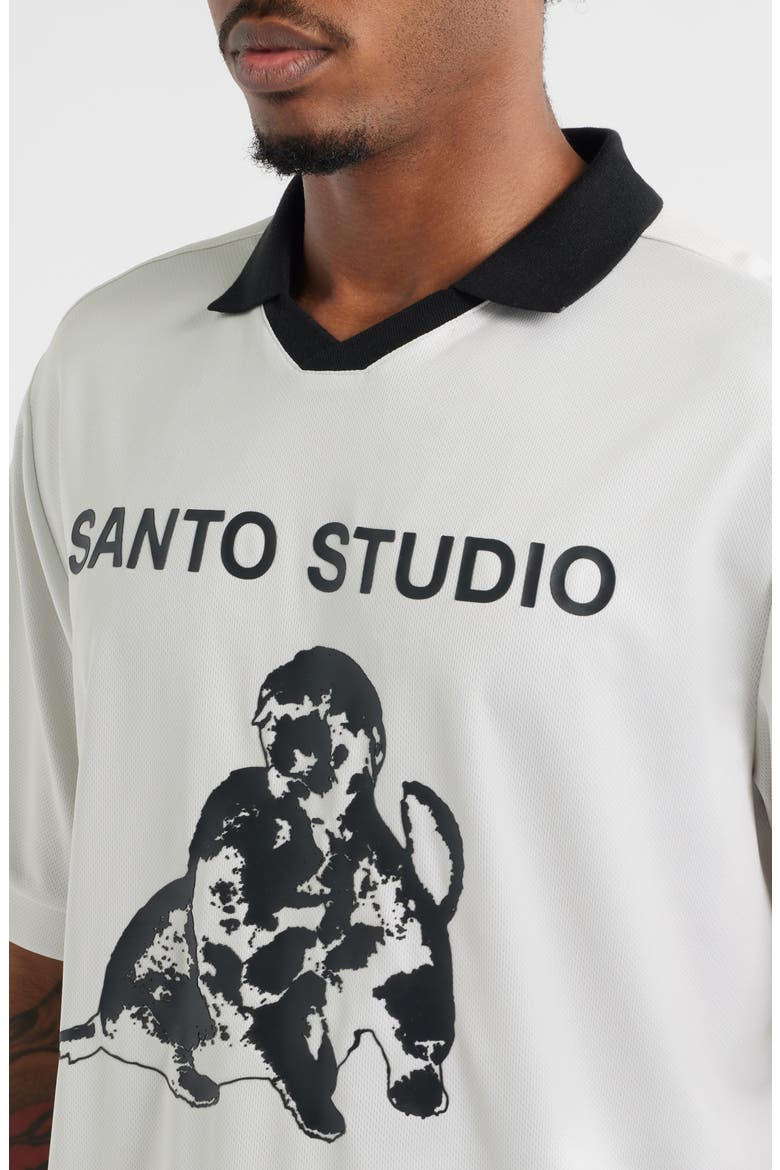 Thugs Need Hugs Graphic Jersey, Alternate, color, CREAM