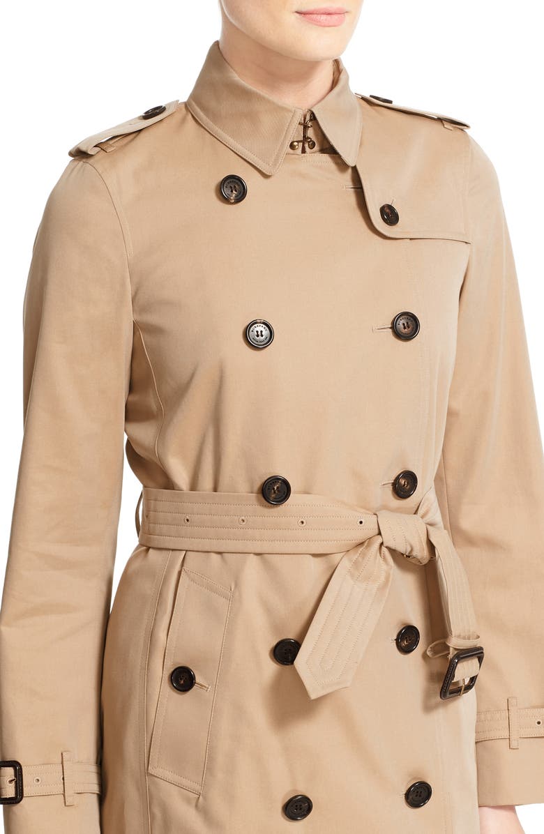 Burberry Kensington Long Trench Coat, Alternate, color,