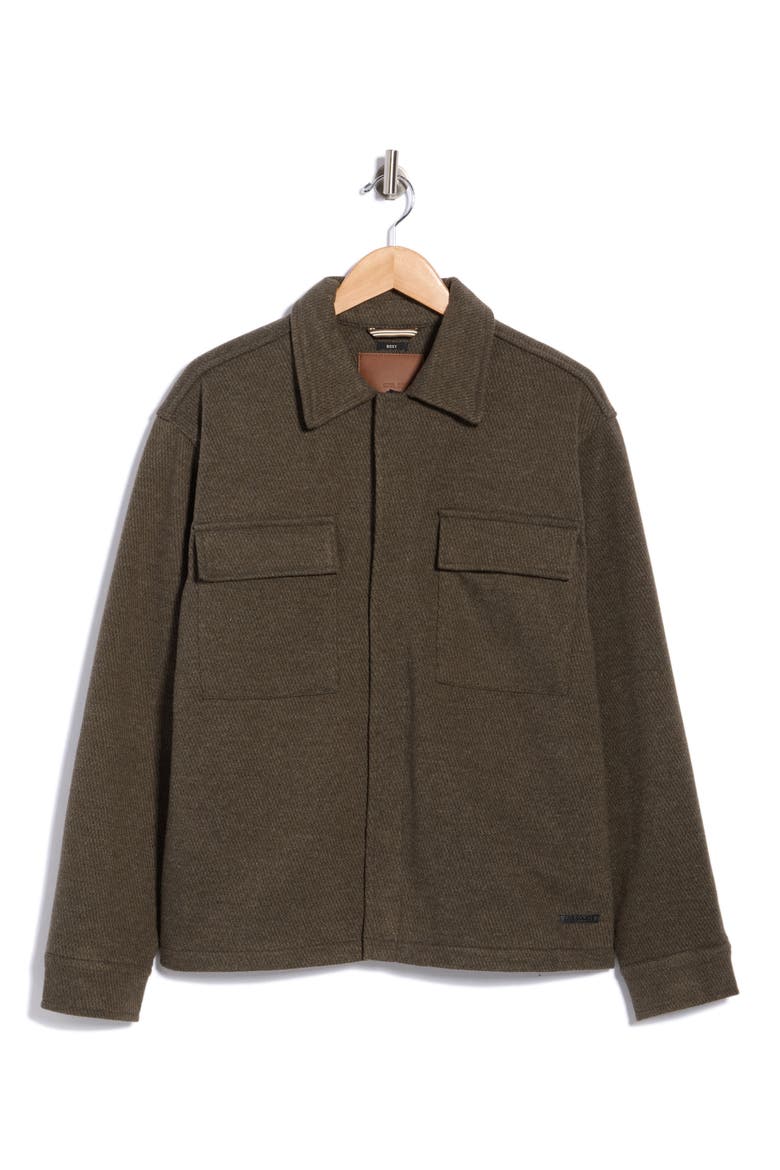 Boxy Shirt Jacket, Main, color, DK OLIVE