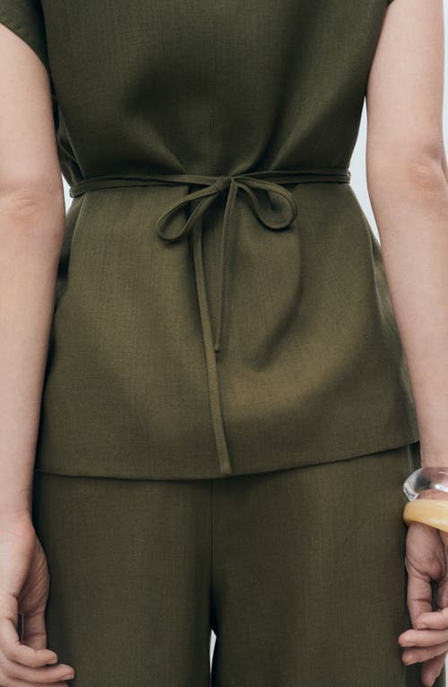 Mango Wrap Top In Green