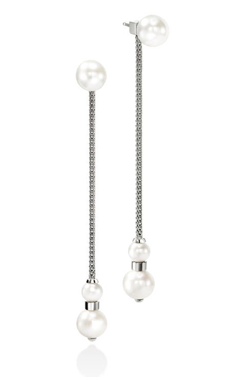 JH Essentials Pearl Front/Back Earrings