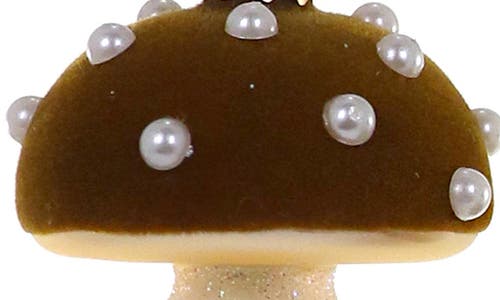 Cody Foster & Co. High Grove Mushroom Glass Ornament In Multi