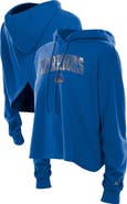 New Era Women's New Era Royal Golden State Warriors Glam Game Open Back Hoodie