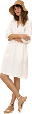 Pact Organic Cotton Coastal Double Gauze Peasant Dress