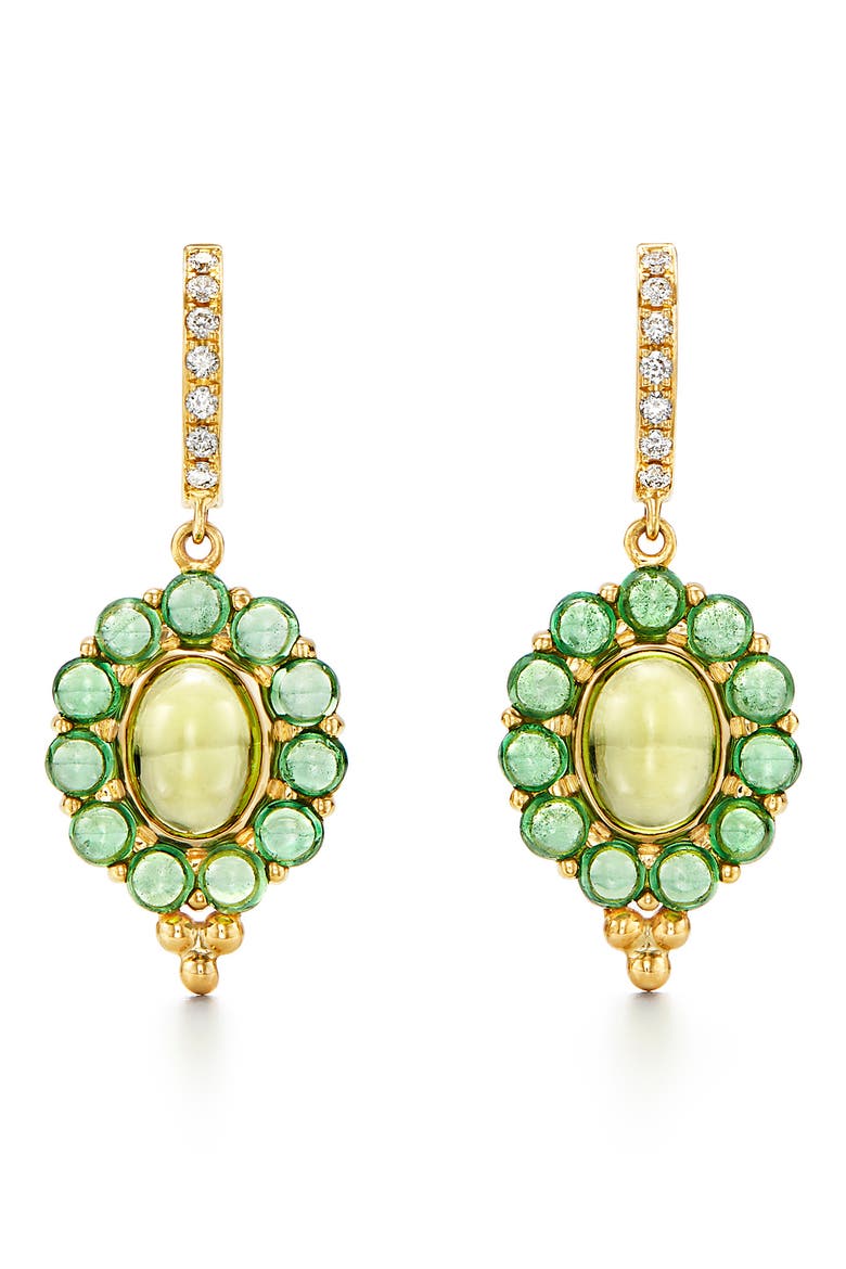 Dreamcatcher Drop Earrings, Main, color, GOLD