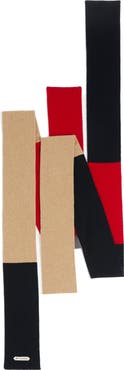 JW Anderson Colorblock Four-End Merino Wool Scarf
