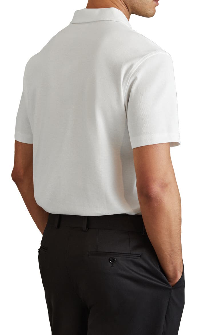 Cayman Half Zip Polo, Alternate, color, WHITE