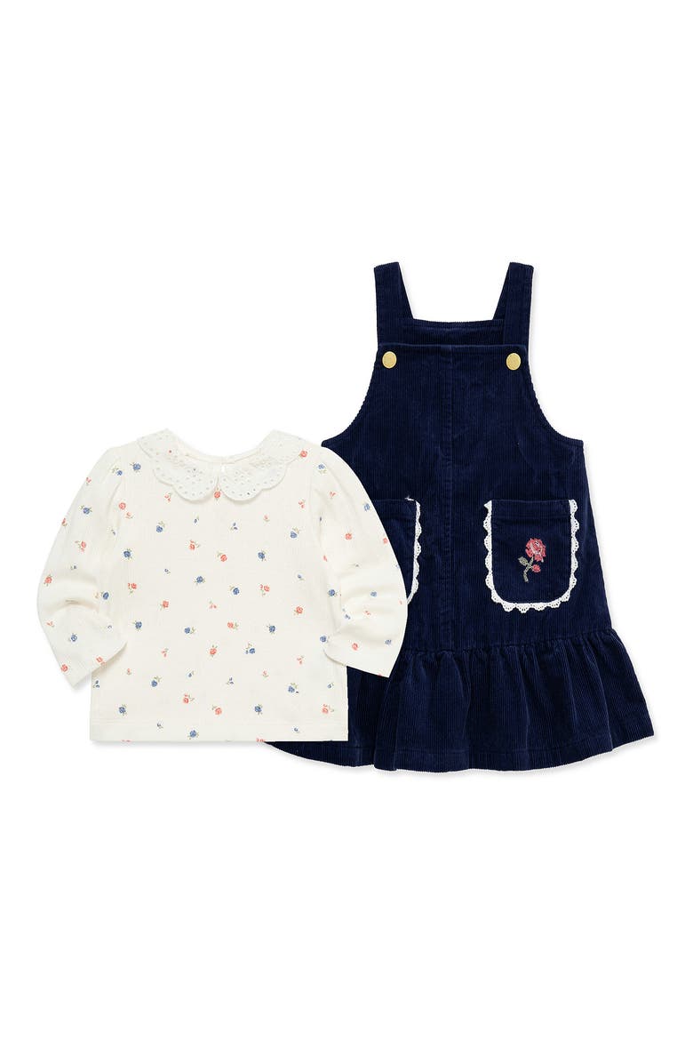 Kids' Rose Jumper & Shirt Set, Alternate, color, NAVY