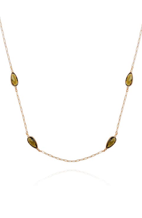 Oval Station Necklace